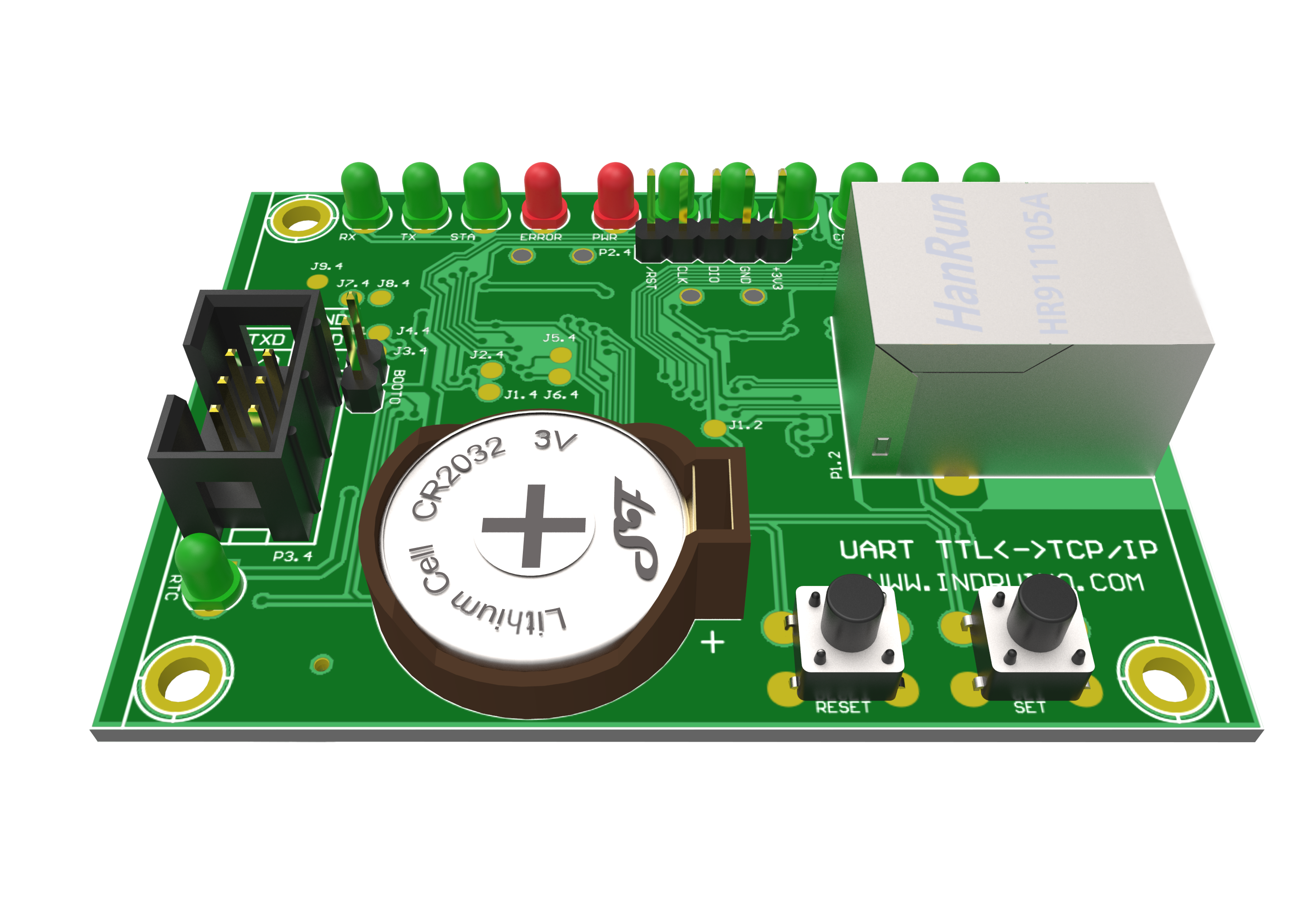 Rtc Module Uart Interface Interface Module : ENTHERNET TO UART/RTC CONVERTER