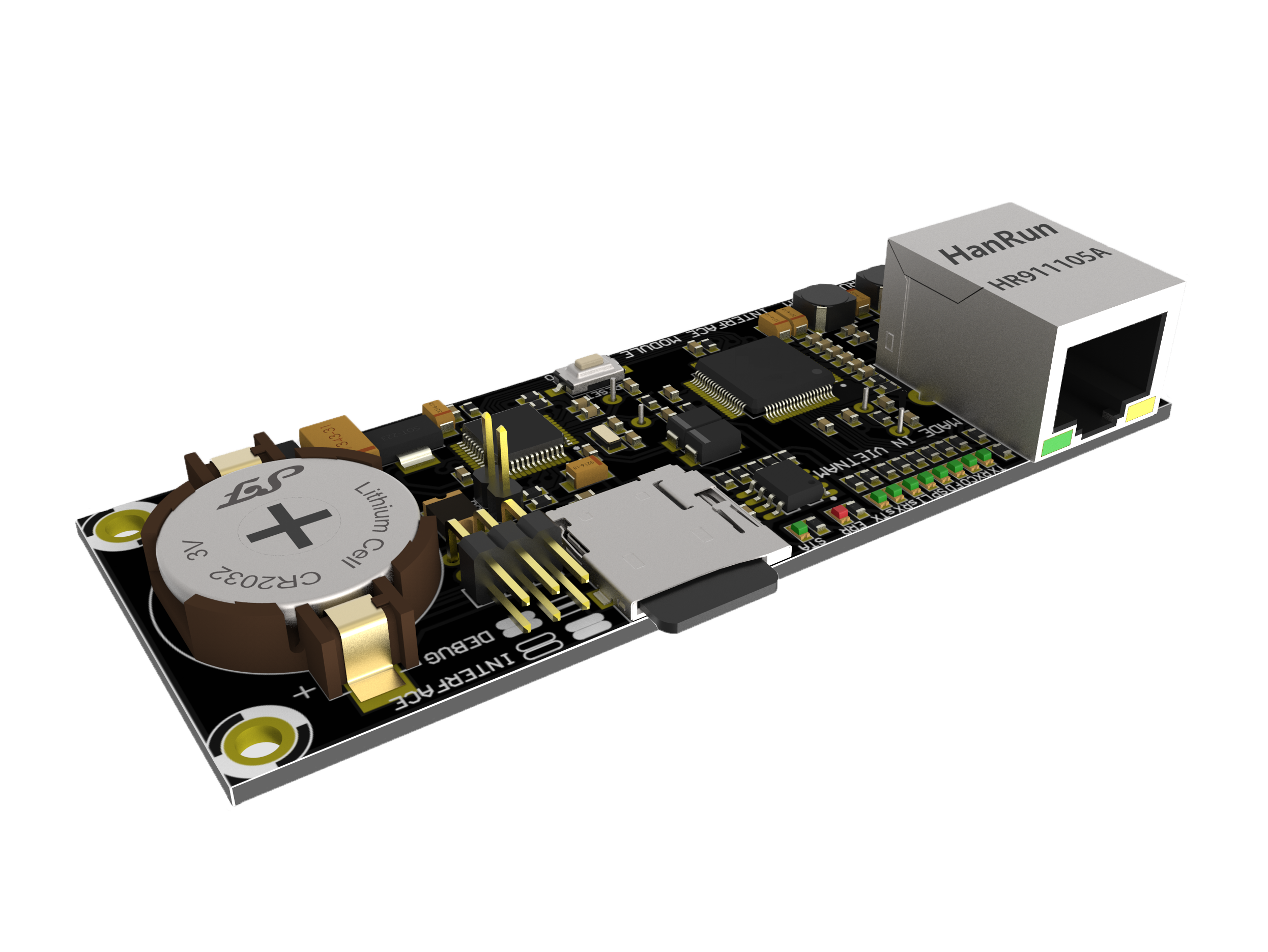 Interface Module : ENTHERNET TO UEXT/SD/RTC